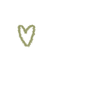 a green heart shaped logo on a black background