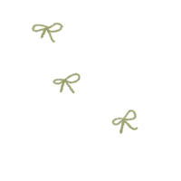 three green bows on a black background