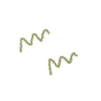 two green wavy lines on a black background