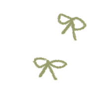 two green bows on a black background