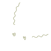 a drawing of a cat with a heart in the shape of a heart